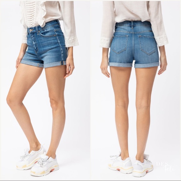 Super High Rise Jean Shorts - Picture 4 of 5